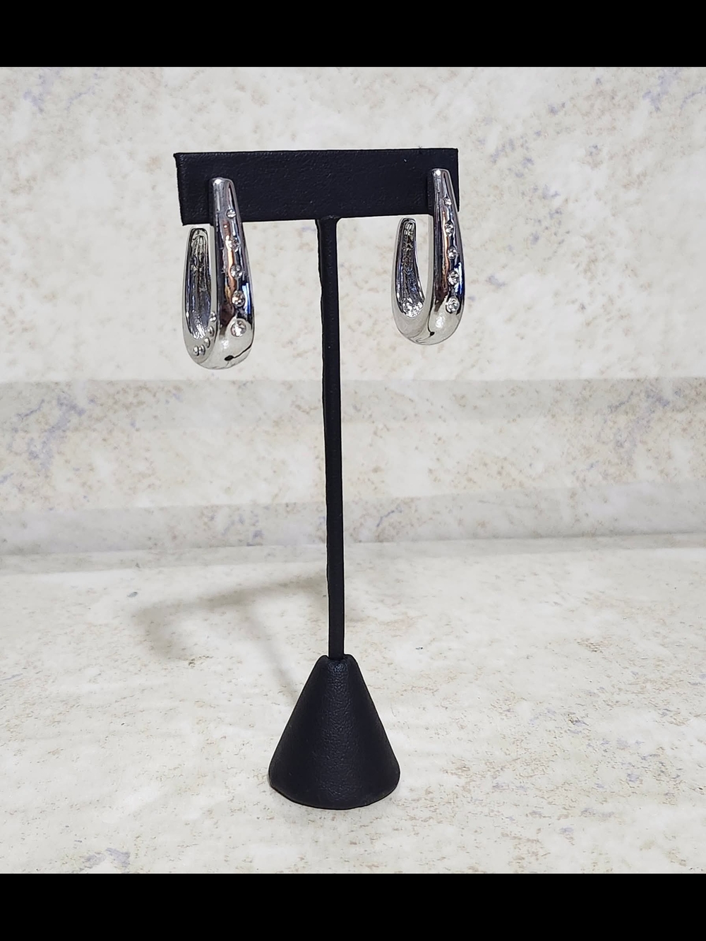 Silver Polished Hoop Earrings - Women Jewelry